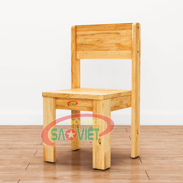 ghễ mầm non bằng gỗ cao su S012VD3