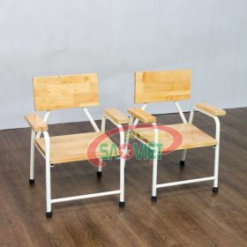 ghế nhà trẻ mẫu giáo bằng gỗ có tay vịn S012VC01