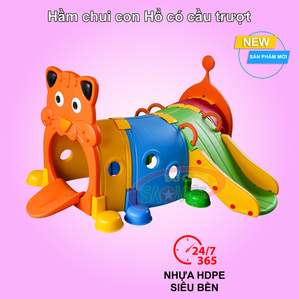 Hầm chui con Hổ có cầu trượt S07NA09