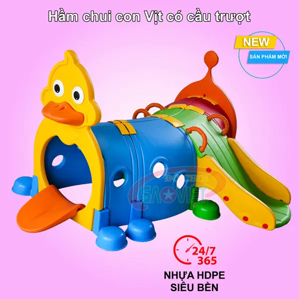 hầm chui con VỊT có cầu trượt S07NA10B