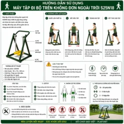 hướng dẫn sử dụng máy tập đi bộ trên không đơn ngoài trời S25N18