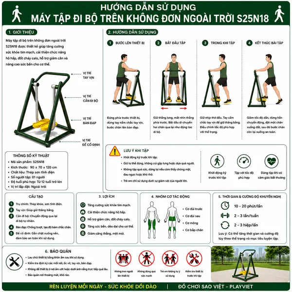 huong-dan-su-dung-may-tap-di-bo-tren-khong-don-ngoai-troi-S25N18 hướng dẫn sử dụng máy tập đi bộ trên không đơn ngoài trời S25N18
