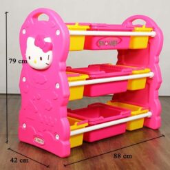 kích thước kệ đựng đồ chơi cho bé Kitty