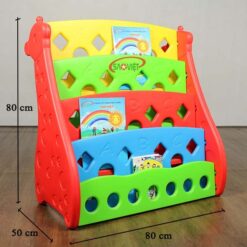 kích thước kệ sách nhựa cho bé con hưu