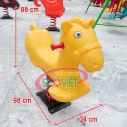 kích thước con ngựa thú nhún lò xo cho bé chơi công viên S12N51