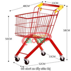 kích thước đồ chơi xe đẩy siêu thị cho bé bằng sắt S24ST01C