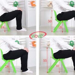 kích thước ghế nhựa mầm non nhập khẩu S012NA3 6