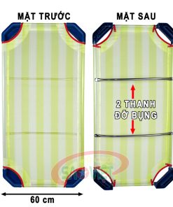 kích thước giường ngủ lưới mầm non có 2 thanh bụng SPRITE S011VFB