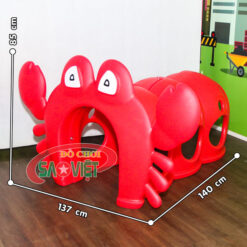 kích thước hầm chui con Cua bằng nhựa cho bé S07NA08