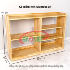 kích thước kệ mầm non montessori cho bé S014VB02