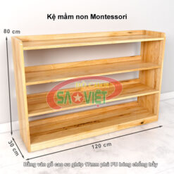 kích thước kệ mầm non montessori cho bé mẫu giáo S014VB04