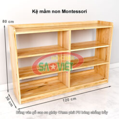 kích thước kệ montessori cho bé mầm non S014VB03