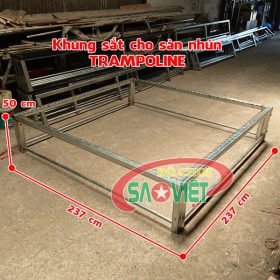 kích thước khung sắt cho sàn nhún trampoline trẻ em NL09A03