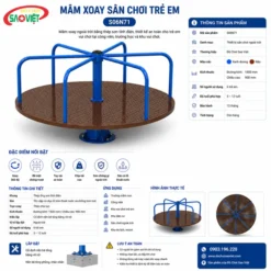 kích thước mâm xoay sân chơi trẻ em S04N71