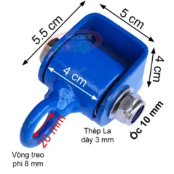 kích thước móc treo xích đu Yoga có bạc đạn NL0CB12