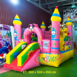 kích thước nhà phao bơm hơi mini cho bé chơi nhún nhảy S09A01