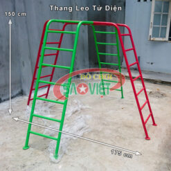 kích thước thang leo tứ diện mầm non bằng sắt S11V09