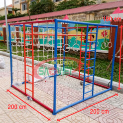 kích thước thang leo tứ diện vận động đa năng cho bé mầm non S11V14