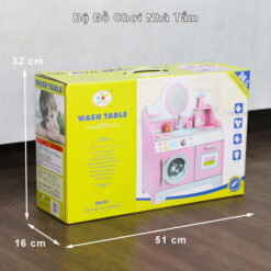 kích thước thùng hàng bộ đồ chơi nhà tắm cho bé bằng gỗ S014VC06