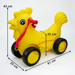 kích thước xe chòi chân con Gà 4 bánh cho bé S18N03F