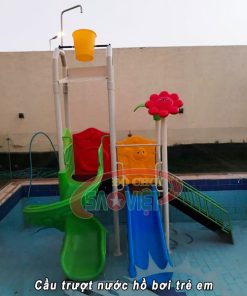lắp đặt cầu trượt nước cho hồ bơi trẻ em S03NW14