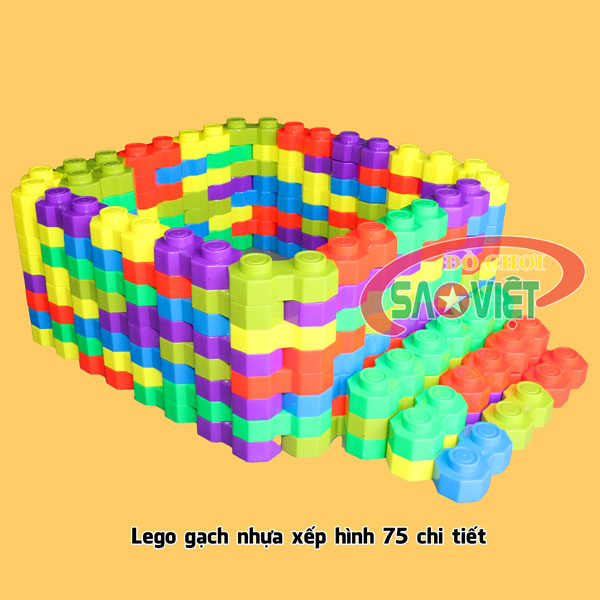 lego gạch nhựa xếp hình 75 chi tiết cho bé S26N019B