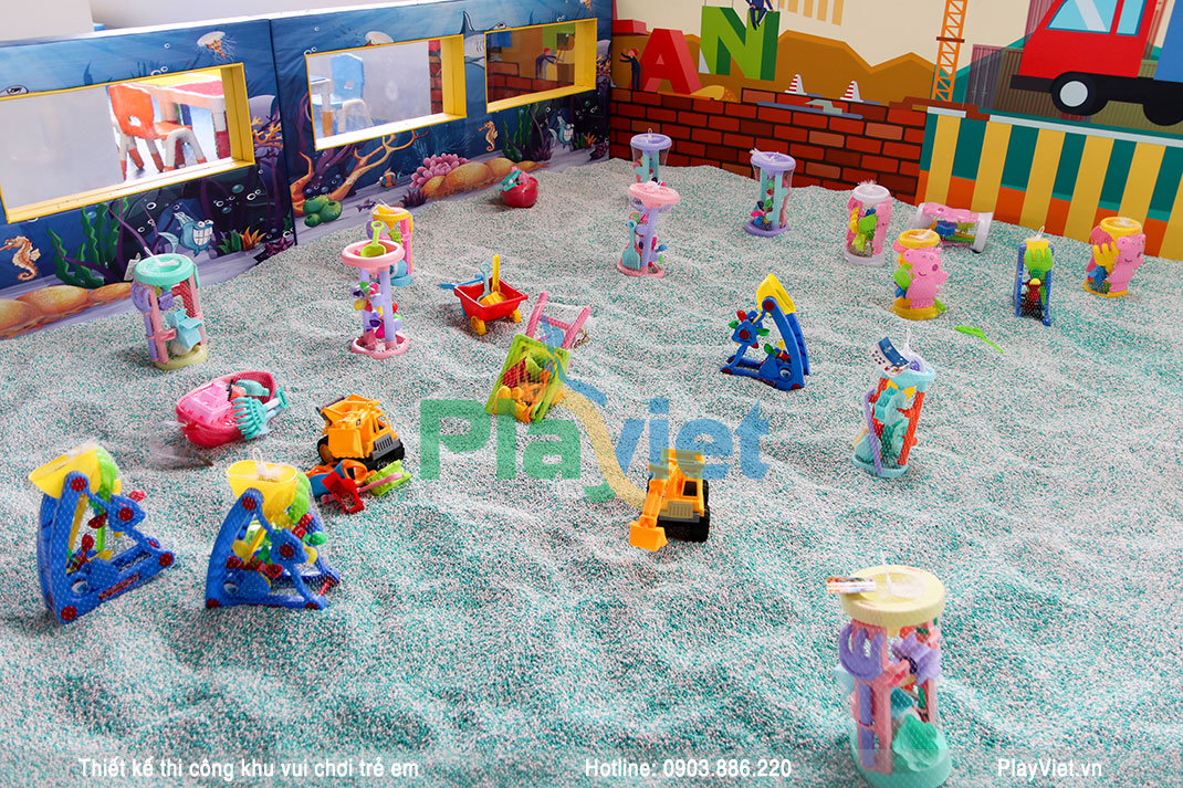 mô hình thiết kế khu vui chơi trẻ em trong nhà 475m2 SaiGon Center Bình Dương
