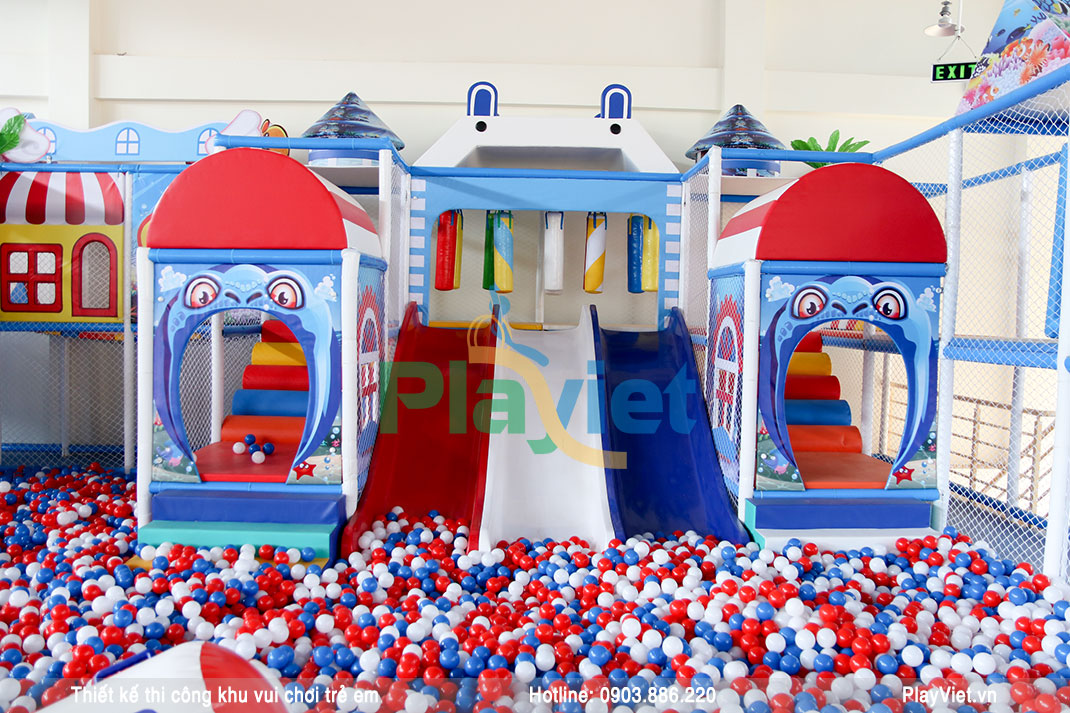mô hình thiết kế khu vui chơi trẻ em trong nhà 475m2 SaiGon Center Bình Dương
