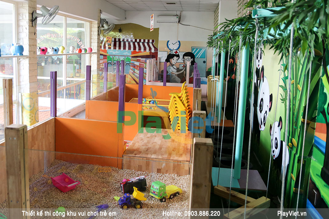 mô hình thiết kế khu vui chơi trẻ em trong nhà Meo Meo S19001