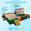 nhà banh cầu trượt trong nhà cho bé S08V23A