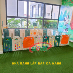 nhà banh lắp ghép đa năng cho bé S08N14