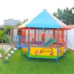 Nhà bóng cầu trượt mầm non S08V11 3