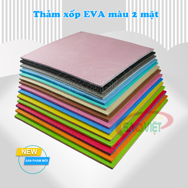 thảm lót sàn EVA 2 mặt Vân Khế nhiều màu cho khu vui chơi S015NB1