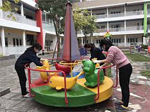 trường mầm non triển khai phòng chống dịch bệnh viêm đường hô hấp cấp corona nvov