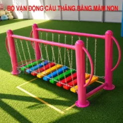 bộ vận động cầu thăng bằng mầm non 9 bậc S11ND02