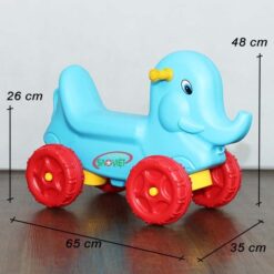 kích thước xe chòi chân con voi xanh cho bé S18N27