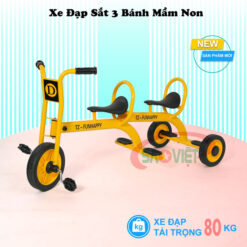 xe đạp 3 bánh 2 ghế cho bé mầm non S19N41