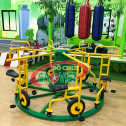 xe đạp 6 chỗ trên đường ray tròn NL06N09