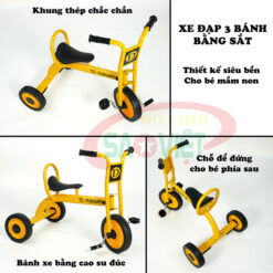 xe đạp sắt 3 bánh mầm non S19N42