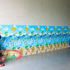 xốp dán tường an toàn cho bé ở khu vui chơi S015NC1