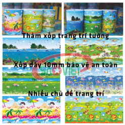 xốp dán tường an toàn cho bé ở khu vui chơi S015NC1