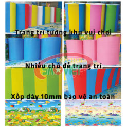 xốp dán tường an toàn cho bé ở khu vui chơi S015NC1